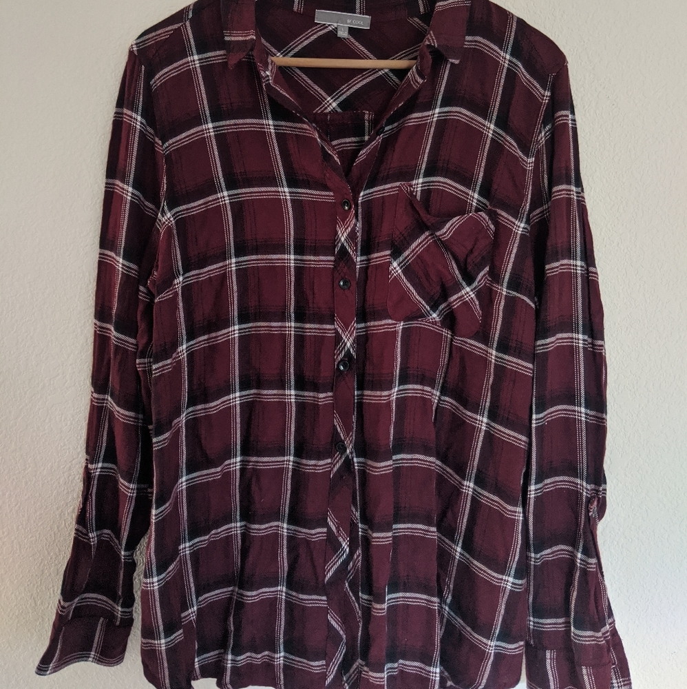 Soft Rayon Women's Plaid size M